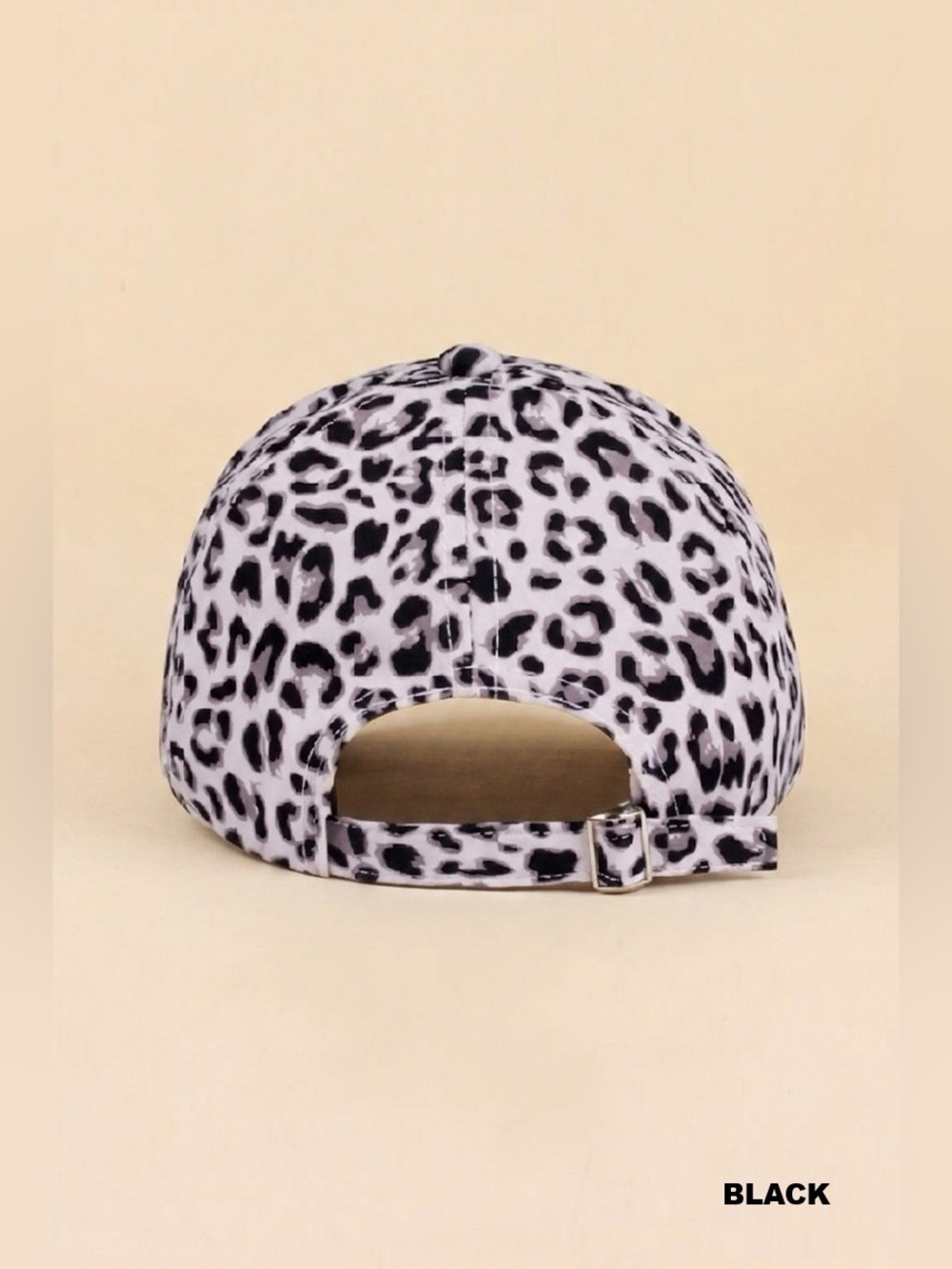 Zenana Leopard Print Baseball Cap - Picture 3 of 3